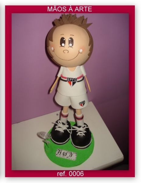 Boneco 3D em E.V.A - TIME