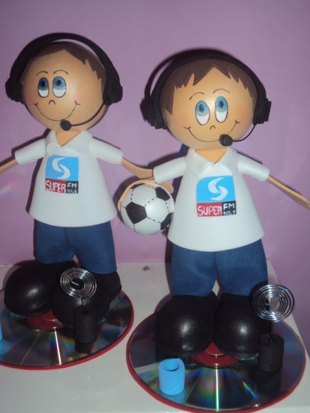 Boneco 3D em E.V.A - COMENTARISTA