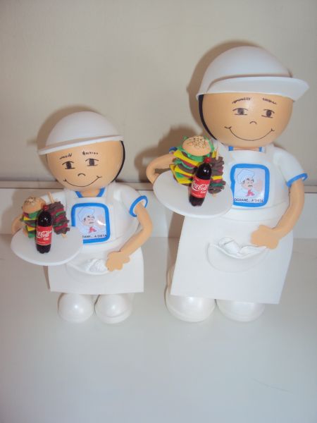 Boneco 3D com logotipo