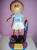 Boneco 3D em E.V.A com Logotipo
